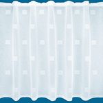 NetCurtainsUK Cuba White Great Value Semi Plain Net Curtain Sold By The Metre (Drop: 68cm (27''))