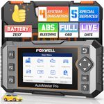 FOXWELL NT614 Elite OBD2 Scanner ABS SRS Transmission Diagnostic Tool with Oil Light & EPB Reset, Check Engine Code Reader, Airbag Car Diagnostic Scanner for All Cars [Eng.&SPA.Version]
