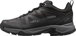 Helly-Hansen Men's Cascade Low HT Waterproof Breathable Lightweight Hiking Sneaker, Black/Charcoal - 10.5