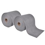 Aain 2pack Heavy Duty Oil Absorbent Pads, Oil Maintenance Mat Roll for All Purpose Super Absorbent Mat Roll, Gray, 150' L x 15" W.(LT010A2)