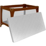 Brillars Baby Travel Cot Mattress – Toddler Bed, Crib Extra Thick Foam - Fits Most Graco/M&P Cots - Breathable & Hypoallergenic Removable Washable Cover (93cm x 64cm x 6cm)