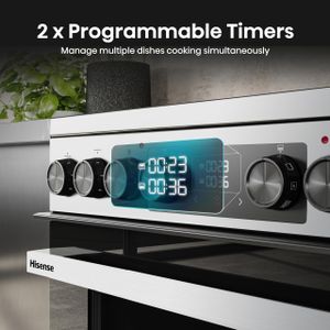Hisense 60cm Electric Cooker – Hi6 Max, White