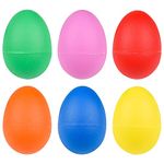 MFUOE 6 Pieces Musical Eggs Shakers Plastic Egg Shaker for Kids Percussion Toys Maracas Egg Shakers with Miniature Iron Sand for Babies Toddlers Kids