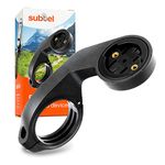 subtel® Handlebar Mount Compatible for Sigma Sport ROX 12.0 ROX 11.0 ROX 7.0 ROX 4.0 ROX 2.0 Adjustable GPS Out Front Stem Mount Aero Bar Handlebar Mounting Bracket 25mm 32mm 35mm - Black