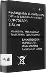 LCLEBM [Upgraded] 2500mAh SCP-70LBPS Battery, (New Version) Replacement Battery for Kyocera Cadence 4G LTE S2720 Verizon Flip Phone SCP70LBPS