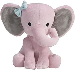 Bedtime Originals Twinkle Toes Pink Elephant Plush, Hazel