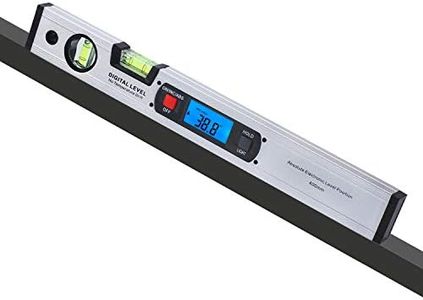 RISEPRO 42cm Digital Torpedo Level Inclinometer Angle Finder Gauge Spirit Level Magnetic Base Backlight