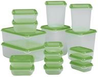 IKEA PRUTA BPA FREE FOOD CONTAINER, SET OF 17, MICROWAVE,FREEZER,DISHWASHER-SAFE ;from#bestshop201314