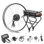 YOSE POWER 28''(700c) ebike 36V250W Front Motor Bicycle E-Bike Hub Conversion Kit with Integrated controller 36V13Ah Rear Carrier Battery