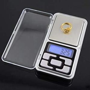 Anugrah Mini Digital Pocket Weight Scale Machine with Auto Calibration, Tare Full Capacity, Operational Temp 10-30 Degree for Jewellery/Chemical Weighing (200/0.01 g, Silver)