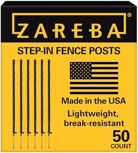 Fi-Shock A-48B 4 ft. Black Step-In Fence Post - 50 Posts Included