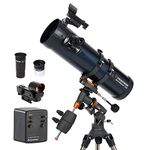 Celestron AstroMaster 130 EQ Motor Drive Telescope (Black)