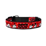 TDIT X Disney Mickey Mouse Dog Collar - Adjustable,Washable and Durable Dog Belt for Pets (M-L, Minnie Mouse Collar)