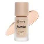 MARS High Coverage Liquid Matte Foundation | Blemish Free & Blendable Foundation For Makeup (40Ml) (Shade-01), All