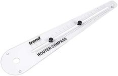Trend Router Compass for Precise Circle and Arc Cutting, R/COMPASS/A
