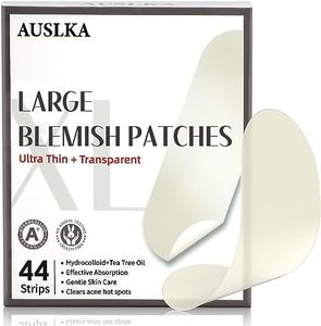 AUSLKA Blemishes Patches - 44 Strips, Hydrocolloid Dots - Large Blemishes Patch - Blemishes Stickers - Zit Breakouts - Suitable for Larger Area Outbreaks