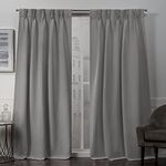 Exclusive Home Curtains Sateen Pp Panel Pair, 84" Length, Viridian Grey