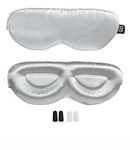 PROMEED 23 Momme Mulberry Silk Sleep Mask - Ultra Soft No-Pressure 3D Contoured Eye Mask with Eye Cups, Adjustable Blackout Sleeping Mask for Women & Men (Light Grey)