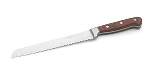 Crystal Stainless Steel Bread Knife, Brown