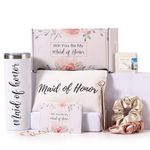 Maid of Honor Gifts - Will You be My Maid of Honor Gift Box - Maid of Honor Proposal Box for Bridal Party, Wedding or Bachelorette Party, 20oz Wine Tumbler Gift Set