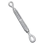 National Hardware N177-428 3270BC Eye/Eye Turnbuckle in Galvanized Steel, 5/8" x 9"