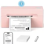 SWIFINT Bluetooth Thermal Shipping Label Printer, 4x6 Wireless Thermal Label Printer for Shipping Packages, Compatibel with Android, iPhone and Windows, Widely Used for Amazon, Ebay, Shopify, Pink