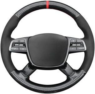 MEWANT Hand Sewn Steering Wheel Cover Wrap for Kia Telluride 2020-2025/Kia Sorento 2019-2020 Steering Wheel Accessories for Kia Sorento