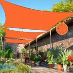 AOGESHI Sun Shade Sail Orange 4.5×7