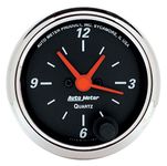 Auto Meter 1484 2-1/16-Inch 12V Short Sweep Electric Quartz Movement Clock with Second Hand