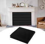 Magnetic Fireplace Cover Blanket 39x32 Black Fireplace Draft Blocker with Built-in 12 Strong Magnets for Inside Fireplace Insulation Fireplace Draft Stopper Keep Drafts Out Summer Winter Energy Saver