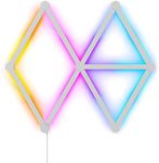 Nanoleaf Lines WiFi Smart RGBW 16M+ Color LED Dimmable Gaming and Home Decor Wall Lights Expansion Pack (9 LED Neon Light Lines) (60 Degree Expansion-9 Pack)