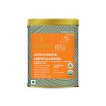 LUXMI Estates Astounding Ashwagandha Root Loose Tea 100Gm Pack | Certified Usda Organic Herbal Tea For Stress Support | With Turmeric, Ginger, Lemongrass & More | 50 Cups