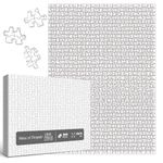 Difficult Puzzles for Adults 1000 Pieces, Impossible Crazy Jigsaw Puzzles, White Blank Challenging Puzzles for Adults Hard