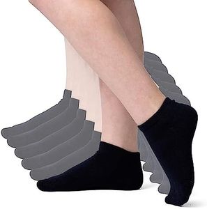 Silky Toes Kids Rayon Bamboo Ankle Socks Athletic Seamless Toe with Cushion, 3-6 Pairs Boys Girls No Show Socks