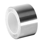 3M 3361 High Temperature Stainless Steel/Acrylic Adhesive Foil Tape, 1" Width x 3yd. Length