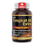 Herba Tongkat Ali Supplement for Men - 200:1 Extract – 10,000mg Raw Tongkat Ali Equivalent | 60 Vegetable Capsules | Premium Tongkat Ali Extract Plus Extra | Made in Canada