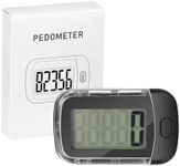 3D Pedometer for Walking, Simple Digital Step Counter with Removable Clip and Lanyard, Accurate Pedometers for Steps Tracker with Large LCD Display for Men Women Kids Walking Running Hiking Sports