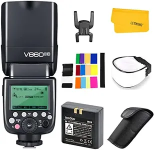 Godox V860II-C V860IIC Camera Flash Speedlite for Canon, 2.4G TTL Flash Speedlight GN60 1/8000s HSS, Rechargable Li-ion Battery, 650 Full Power Flashes, External Flash Compatible for Canon EOS Cameras