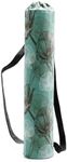 EONSHINE Canvas Yoga Mat Bag with Drawstring Closure, Exercise Yoga Mat Carrier Fits for 1/4-Inch 1/3-Inch Thick Yoga Mats, piece of 1 (Leaf)