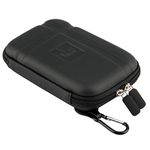 TOPEPOP 5" 5.2 inch Hard Carrying Case Waterproof Storage Bag GPS Pouch GPS Case Compatible with 5 inch Garmin Nuvi 52lm 55lm 2450 2460 2595lmt 2559LMT 2589LMT Tomtom Magellan Roadmate 5045 Black