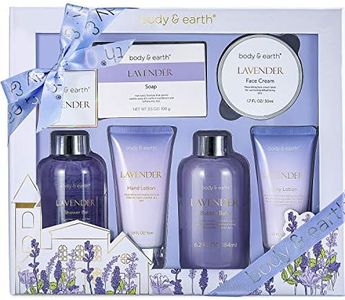 Spa Gifts for Women, Lavender Gift Set, Body & Earth 6 Pcs Bath Gift Sets, Self Care Gifts, Birthday Gifts for Women, Relaxing Spa Set, Mothers Day Gifts
