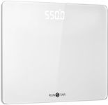 RunSTAR 550lb Scale for Body Weight with Ultra-Wide Platform and Large LED bezel-less Display, Accurate High Precision Digital Bathroom Scale with Extra-High Capacity