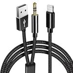 Bukeer Aux Cord for iPhone Connect 