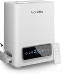 FABULETTA Humidifiers for Bedroom Large Room, 6L Top-Fill Humidifier with Remote Control, 3 Mist Levels, Essential Oil Diffuser, 2.4Mhz Ultrasonic, Auto Mode, Quiet Sleep ＆ Night Light(White)