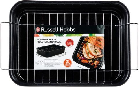 Russell Hobbs 34cm Roaster – Black Non-Stick Baking Pan