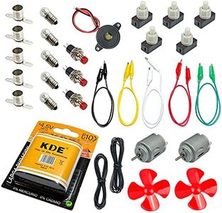 InputMakers Kit Elettrico Scolastico avanzato - circuiti elettrici, Kit Circuito Elettrico Scuola, Kit Elettronica, Kit Scuola, esperimenti scientifici per Bambini, Circuito Elettrico scolastici.