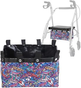 Big Ant Rollator Bag Under Seat, Walker Bag Under Seat Bag for Four Wheel Rollator, Rollator Basket for Carrying Items, Reusable Tote Organizer Pouch Storage Walker Accessories for Women, Men, Seniors