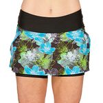 SLS3 Running Skorts Women | Running Skirts for Women with Pocket | Womens Golf Apparel (Black/Martinica Blue, Medium)