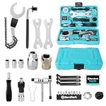 DURATECH 31-Piece Bicycle Repair Set, Bicycle Repair kit with Tool Box, Bike Tool Kit, Home Multi-Purpose Repair Kit, Suitable for Bike Tire Chain Repairs, Home Routine Repair, DIY