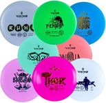 Viking Discs Original Disc Golf Set - 8 Frisbee Discs for Any Distance, PDGA Approved - Putter, Mid-Range, Fairway Driver, Distance Driver – Frisbee Golf Discs Set for Beginners and Professionals